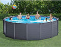 18ft x 52in Above Ground Swimming Pool Set w/Sand Filter Pump & Ladder