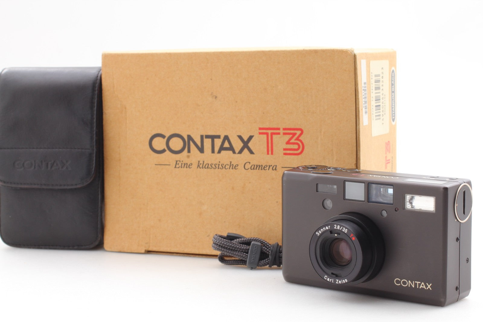 Contax T3 Titan Black Compact 35mm Film Camera From JAPAN